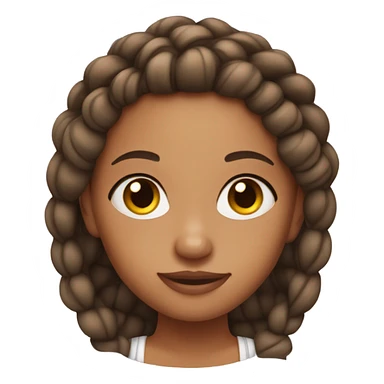 Mixed girl with earing and braids sticker