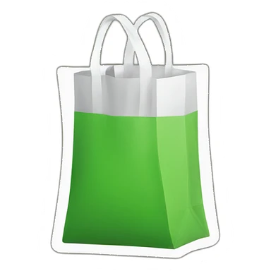 an uber eats green bag sticker