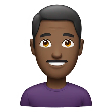 Man with eggplant sticker