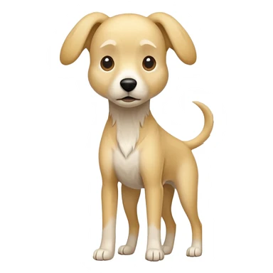 Blonde skinny dog sticker