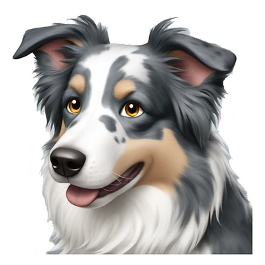 Blue Merle Border Collie  sticker