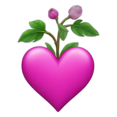 Corazón Fucsia sticker