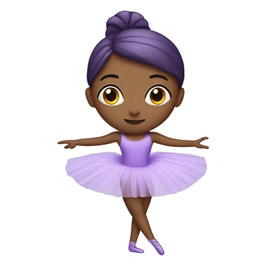 Purple ballerina sticker