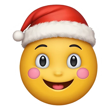 Cute christmas emoji sticker