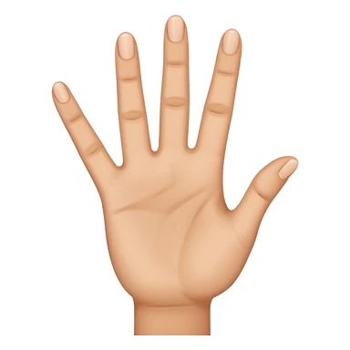 Hand holding up three fingers sticker