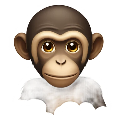 Monkey kissing sticker