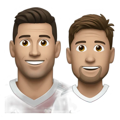 Ronaldo et messi sticker