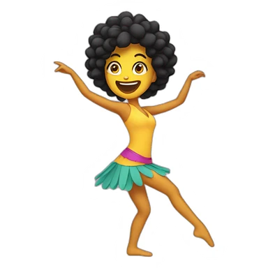 Chica bailando sticker
