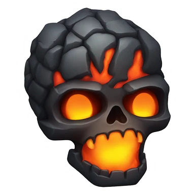 lava skull emoji sticker