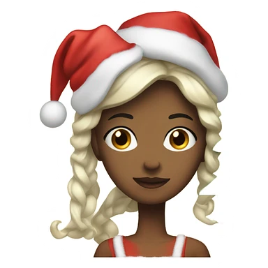christmas girls by the tree sticker