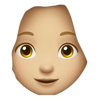 smiley little girl long blond hair sticker