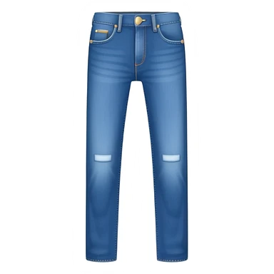 plain isolated blue long jeans sticker