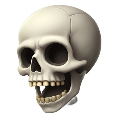 Mind blow skull smiling ￼ sticker