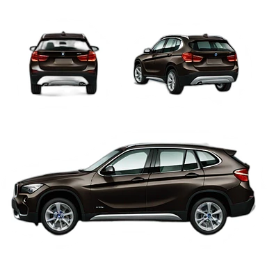 Black BMw X1 2033 sticker