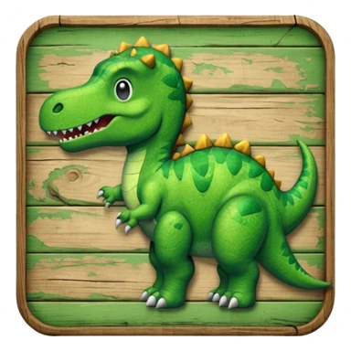 dinosaur sign sticker