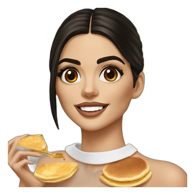 Kendall Nicole Jenner eat pancake sticker