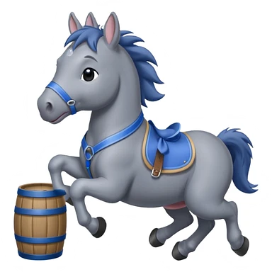 Eeyore barrel racing sticker