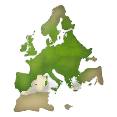 carte de l'europe  sticker