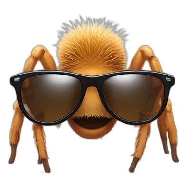 Tarantula wearing sunglasses sticker