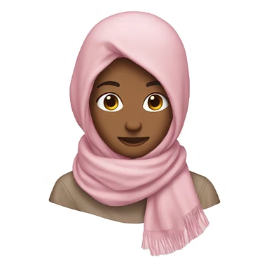 Light pink scarf sticker