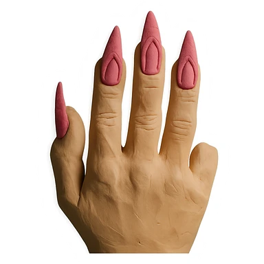 hand with pink gothic nails sticker