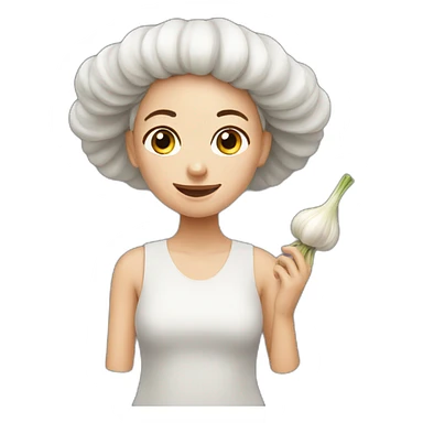 Garlic girl sticker