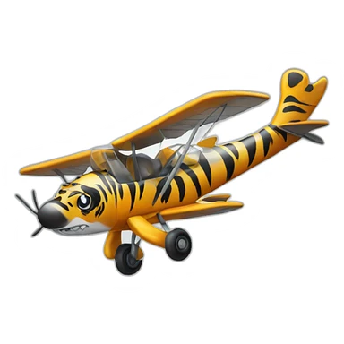 A flying tiger sticker