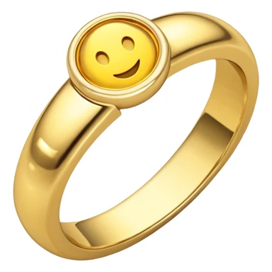 Emoji of yellow gold ring sticker