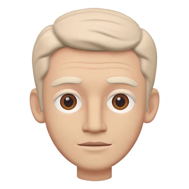 pastel colors claymation style man sticker