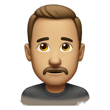 Disappointed look sticker