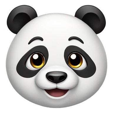 Happy panda sticker