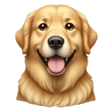 fat golden retriever  sticker