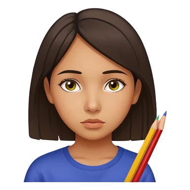 the girl draws connections between people sticker