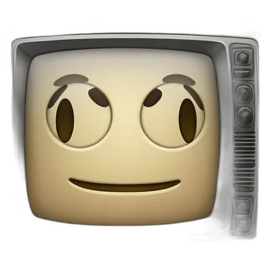 Une vieille télévision avec la lettre K à l’écran  sticker