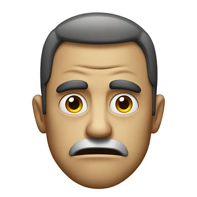 A angry sad man sticker