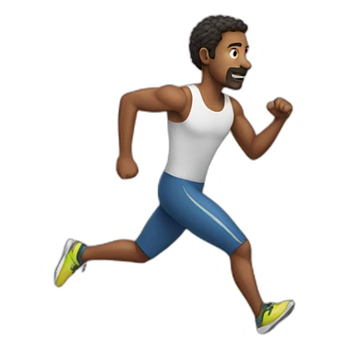 A man Who is running sticker