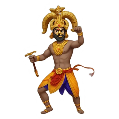 Ram ji killing ravan sticker