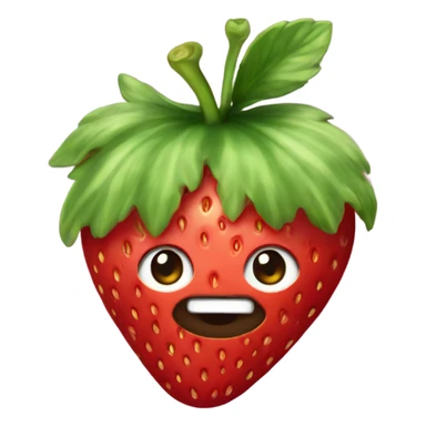 Strawberry saturn sticker