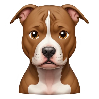 pitbull with tattoo sticker