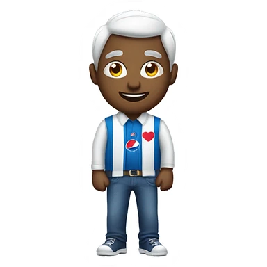 Man wearing Shirt sponsored by Pepsi  sticker