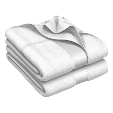 Folded towel sticker