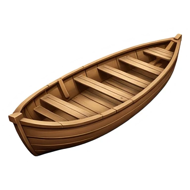 Brown boat sticker