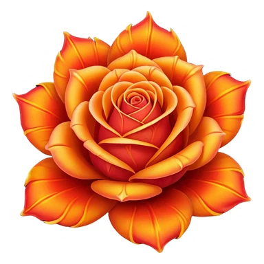 fire rose sticker