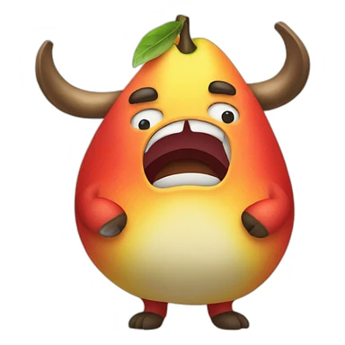 mango ox angry sticker