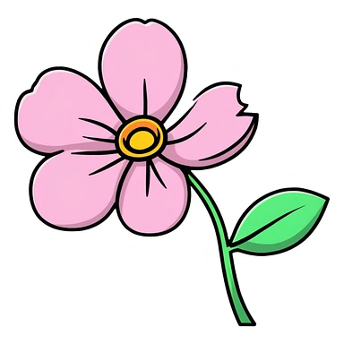 Pink Flower sticker
