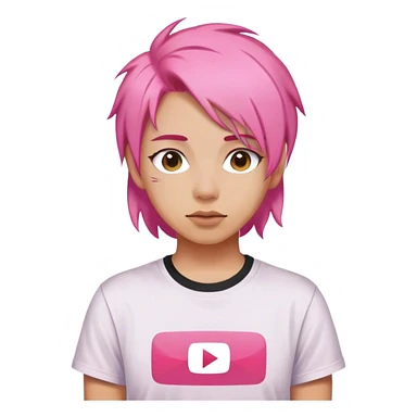 Pink YouTube sticker