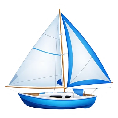 Sailboat - Sunfish (Model Year: 2021) (Iconic colour: Bright sail with blue and white) sticker