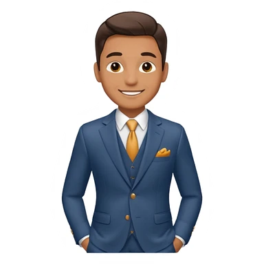 male 40 in cool suit sticker