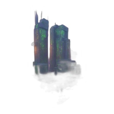 Pokemon Cyberpunk Minecraft City sticker