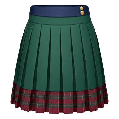 green scottish skirt sticker